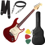 Ficha técnica e caractérísticas do produto Guitarra Mod Fender Tagima Memphis Mg32 Vermelho Capa Cabo