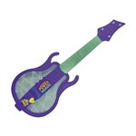 Guitarra Musical Infantil Fun 8427-2 Power Rockers Iluminação Neon Roxo/Verde