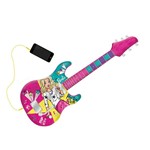 Ficha técnica e caractérísticas do produto Guitarra Musical Infantil Menina Rosa Som Barbie Menina Mp3 - Barao