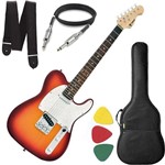 Ficha técnica e caractérísticas do produto Guitarra Phx Telecaster Tl 1 Tl1 Sunburst Capa Cabo