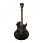 Guitarra Semi-Acústica Hollowbody Washburn HB17CB Black Matte com Bag