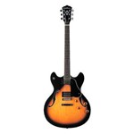 Ficha técnica e caractérísticas do produto Guitarra Semi Acústica Tobacco Sunburst - Hb30ts - com Bag - Washburn