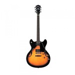 Ficha técnica e caractérísticas do produto Guitarra Semi Acústica Washburn HB30TS Tobacco Sunburst com Bag