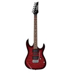 Ficha técnica e caractérísticas do produto Guitarra Sólida Ibanez GRX 70QA TRB com 2 Captadores Humbucker + 1 Single com Ponte Tremolo - Vermelho Sunburst