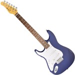 Guitarra Strato Canhota Jt300c Azul Jay Turser