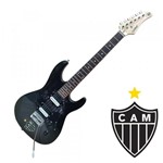 Guitarra Stratocaster Atlético Mineiro Waldman GTU-1/ATM Strato com Captação Humbucker - Waldman