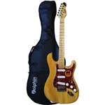 Ficha técnica e caractérísticas do produto Guitarra Stratocaster Dolphin Rocket Natural com Bag