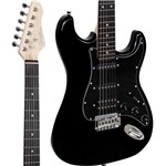 Ficha técnica e caractérísticas do produto Guitarra Stratocaster Giannini G101 BK/BK Preto
