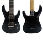 Guitarra Stratocaster Preta Fosca 7 Cordas Lm17v Blks Esp Rock Metal - Ltd