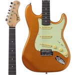 Ficha técnica e caractérísticas do produto Guitarra Stratocaster Tagima TG500 Metallic Gold Dourada
