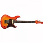 Guitarra Stratocaster Yamaha Pacifica 611Hfm Light Amber Burst com 22 Trastes 2 Captadores Single Co