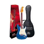 Guitarra Sx Strato Vintage Sst62 3 Capt Singles Lpb Azul
