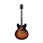 Ficha técnica e caractérísticas do produto Guitarra Tagima Blues 3000 Semi Acústica - Sunburst