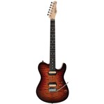 Ficha técnica e caractérísticas do produto Guitarra Tagima Grace-7 | Cacau Santos Signature | Case | Dark Honey Burst