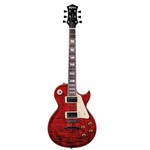 Ficha técnica e caractérísticas do produto Guitarra Tagima Les Paul com Case TLP Flamed Cor Transparent Red TR