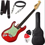 Ficha técnica e caractérísticas do produto Guitarra Tagima Memphis Mg32 Canhoto Vermelho Metálico Capa