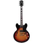 Ficha técnica e caractérísticas do produto Guitarra Tagima Semi Acústica Blues 3000 Vintage com Capa - Sunburst