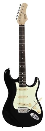 Ficha técnica e caractérísticas do produto Guitarra Tagima T-635 Classic Black Escala Escura Escudo Mint Green