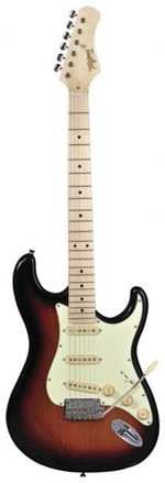Ficha técnica e caractérísticas do produto Guitarra Tagima T-635 Classic Sunburst Escala Clara Escudo Mint Green
