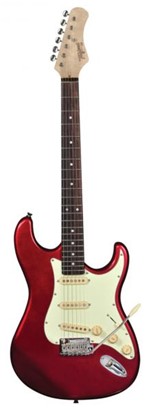 Ficha técnica e caractérísticas do produto Guitarra Tagima T-635 Classic Vermelho Metalico Escala Escura Escudo Mint Green