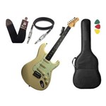 Ficha técnica e caractérísticas do produto Guitarra Tagima T635 Classic Branco Escala Escura Capa Cabo