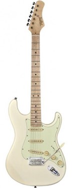 Ficha técnica e caractérísticas do produto Guitarra Tagima T635 WV Branco Vintage C/MG Escala Clara Escudo Mintgreen