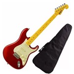 Ficha técnica e caractérísticas do produto Guitarra Tagima Woodstock Tg530 Vermelha e Cabo Capa Tg 530