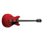 Ficha técnica e caractérísticas do produto Guitarra Washburn HB30WR Semi Acústica Vermelha com Bag com Dual Humbuckers e Chave de 3 Posições