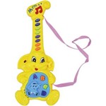 Guitarrinha de Brinquedo Elefante Meninas com Som Dm Toys