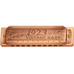 Harmonica Gaita Vintage Harp HB 1923 Corpo de Madeira 1020G em G (Sol) - Hering