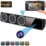 Ficha técnica e caractérísticas do produto HD 1080p Wireless WiFi Câmera Bluetooth Speaker com visão noturna
