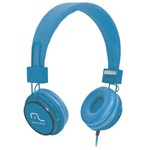 Headphone Head Fun com Microfone P2 3,5mm Hi-Fi Azul Multilaser - PH089