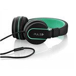 Ficha técnica e caractérísticas do produto Headphone Pulse On Ear Stereo Preto/Verde - PH159