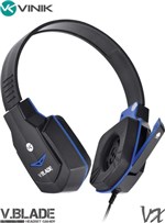 Ficha técnica e caractérísticas do produto Headset Gamer V Blade Linha Vx Preto e Azul - Vinik