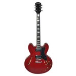 Ficha técnica e caractérísticas do produto Hollywood-Wr - Guitarra Semi Acustica Wine Red - Benson