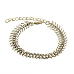 Ficha técnica e caractérísticas do produto Homens Fishbone Grosso Link Chain Bracelet Bangle Hip Hop Party Club Jewelry Gift