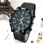Ficha técnica e caractérísticas do produto FLY Homens Moda Silicone Watchband Dial Rodada Quartz Relógio de pulso Sports relógio de pulso