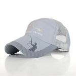 Ficha técnica e caractérísticas do produto Homens Outdoor Baseball Cap sol de malha de tela Hat Pesca Hat respirável