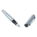 Ficha técnica e caractérísticas do produto 18KGP Melhor Pen metal Avançada completa prateado Mat Fountain Pen Jinhao X750 Broad
