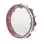 Ficha técnica e caractérísticas do produto Hand tambourine J93 10 "Auto-tuning Tambourine Handbell Red Hand Drum Percussion Instrument Toy