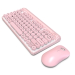 Ficha técnica e caractérísticas do produto HXSJ L100 Wireless Keyboard Set 2.4G Wireless Keyboard Punk Key Cap Conjunto de teclado para mouse ultra-fino