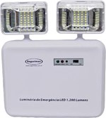 Ficha técnica e caractérísticas do produto Iluminaaao de Emergancia LED 1.200 Lumens 2 Farois - Predial - Segurimax