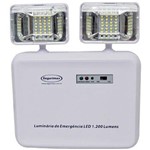 Ficha técnica e caractérísticas do produto Iluminação de Emergência Led 1.200 Lumens 2 Fárois - Predial