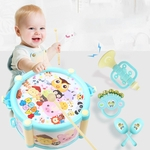 Ficha técnica e caractérísticas do produto Amyove Lovely gift Instruments Drum Kit Areia Martelo Kits Chifre Para Bebés