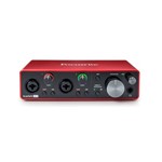Ficha técnica e caractérísticas do produto Interface de Áudio Focusrite Scarlett 2i2 USB 3ª Geração