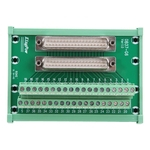 Ficha técnica e caractérísticas do produto Interface de DB37-G6 Duplo Masculino cabeça DIN Rail Mount Módulo Bloco Terminal Board Connector