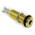 Ficha técnica e caractérísticas do produto Jack Metal Cilíndrico Blindado Dourado Custom Sound CJK 3-GD