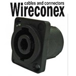 Jack Speakon Femea 4p Wireconex Wc 604 4p Quadrado
