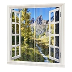 Ficha técnica e caractérísticas do produto Janela Painel moderno Blackout Curtain Triagem cortinas 170 * 200 FJ11