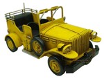 Ficha técnica e caractérísticas do produto Jeep 25cm Miniatura Metal Vintage Retro Decorativa - Tok Vintage